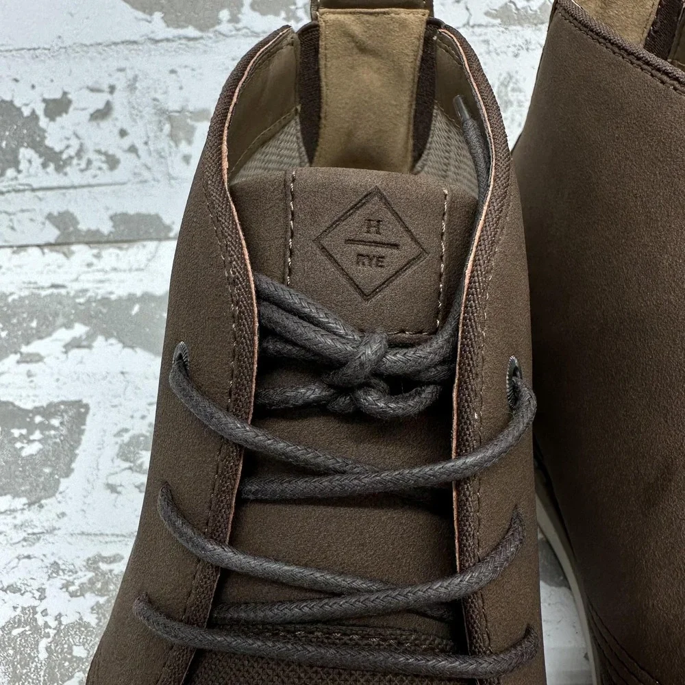 Hawker Rye Chukka Boots Mens‎ Size 11.5 Brown Lace Up Casual Rubber Sole